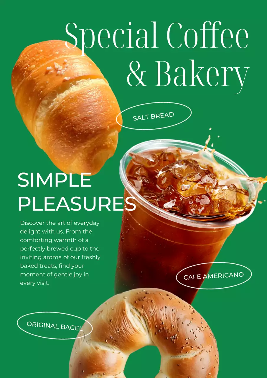 초록 모던 베이커리 홍보
