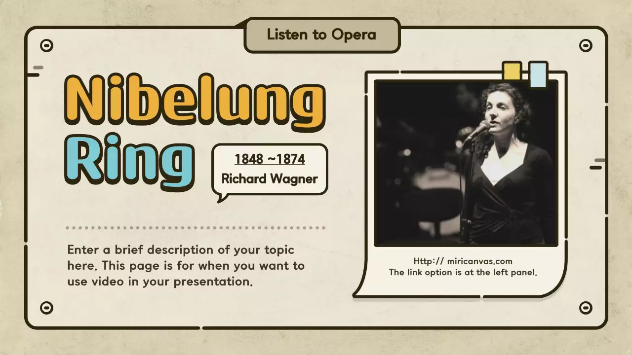 Beige Retro Music Class Invitation Presentation