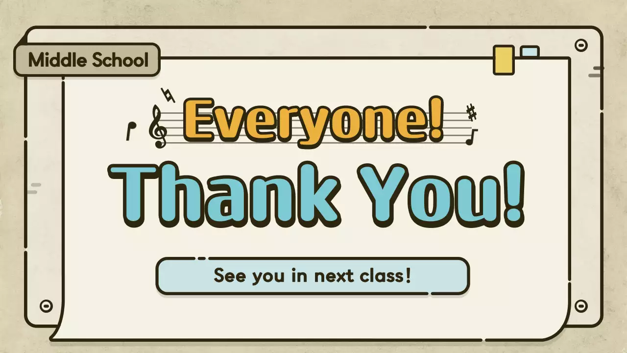 Beige Retro Music Class Invitation Presentation