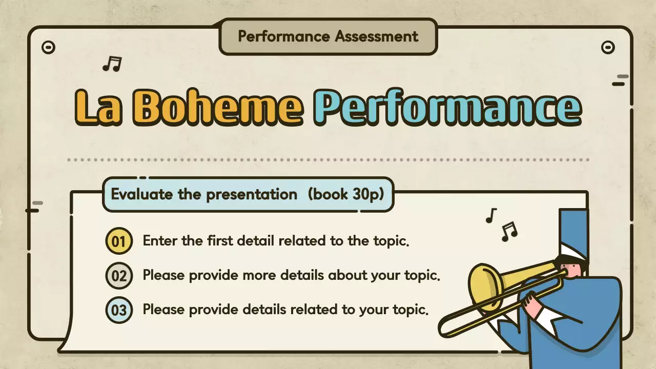 Beige Retro Music Class Invitation Presentation