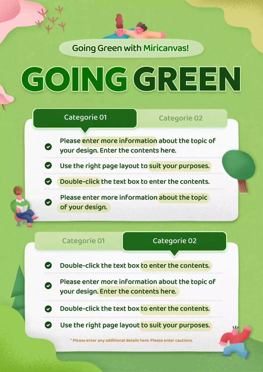 Green Modern Environment Guide Poster