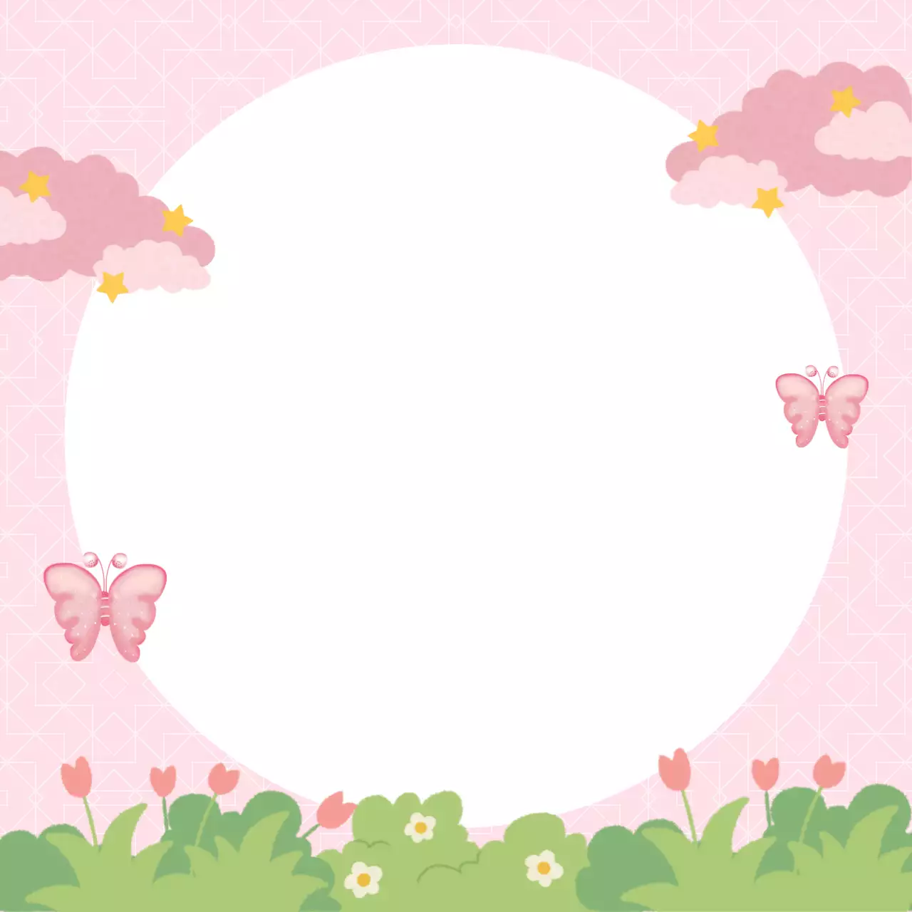 Perencana Memo Bunga Merah Muda