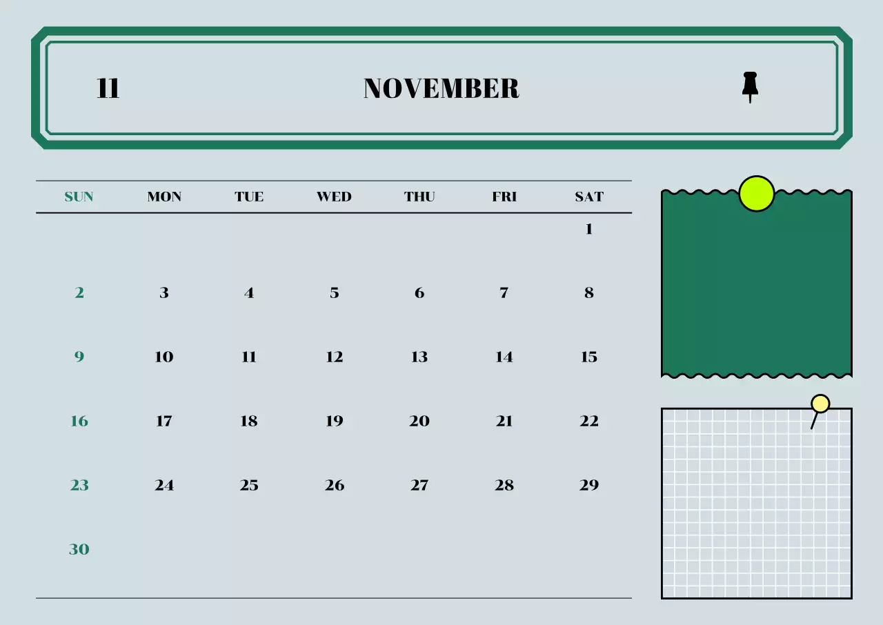 민트 깔끔 11월 계획