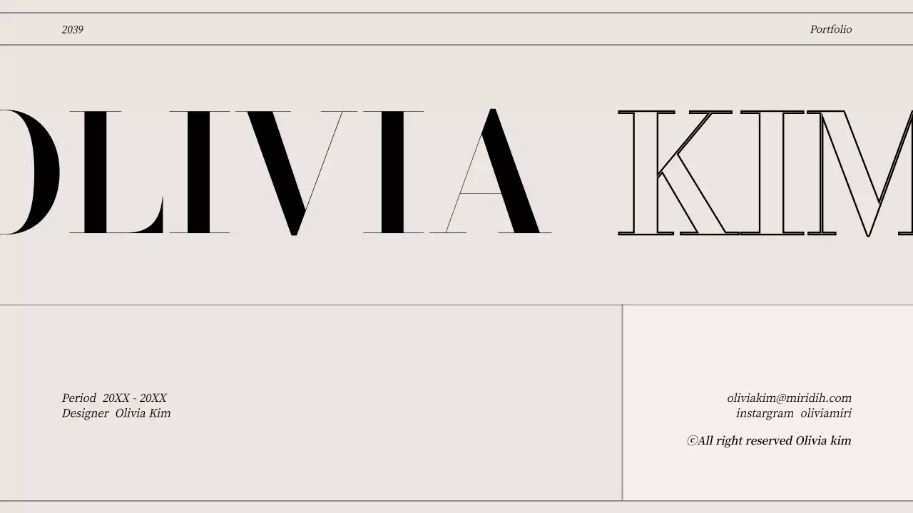 Beige Minimal Design Portfolio Presentation