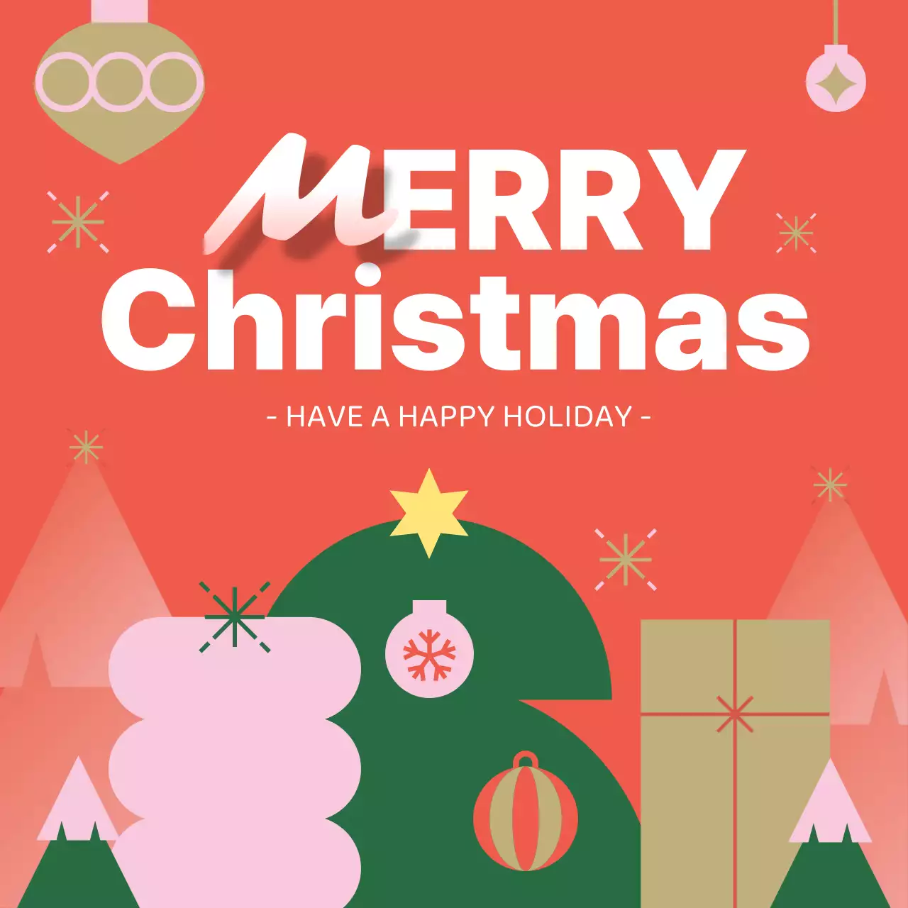 주황 심플 크리스마스 이벤트