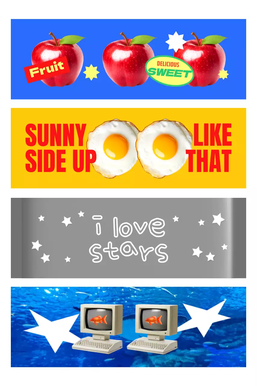 파랑 팝 그래픽 디자인 홍보