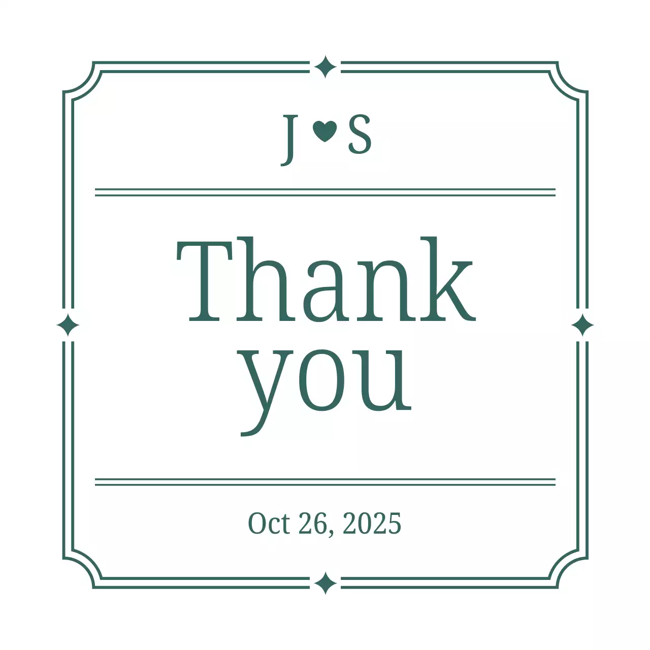 회색 심플 감사 카드