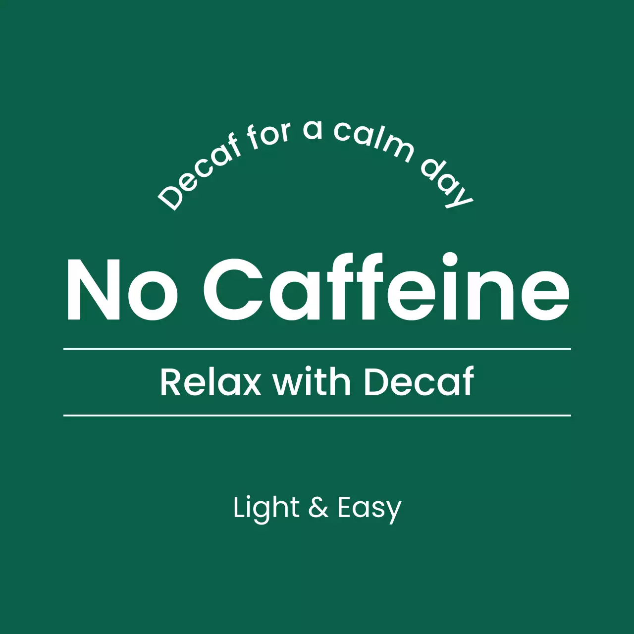 초록 미니멀 음료 광고