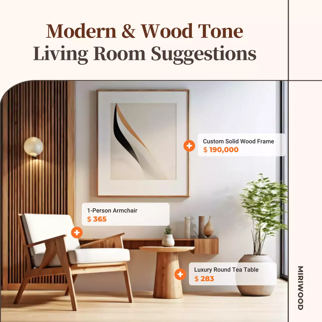 beige modern living room advertisement