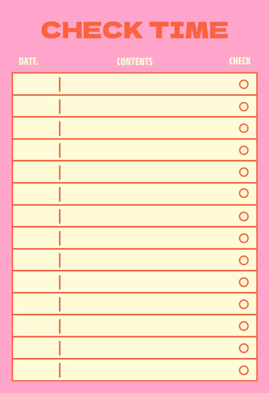 핑크 아기자기한 목표 스티커 엽서