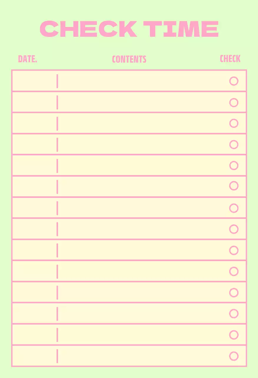 핑크 아기자기한 목표 스티커 엽서