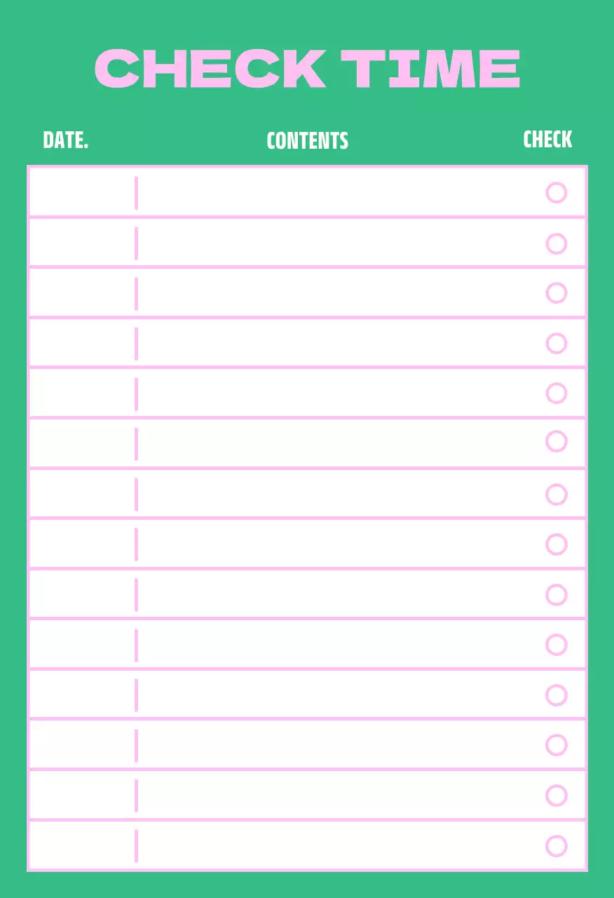 핑크 아기자기한 목표 스티커 엽서
