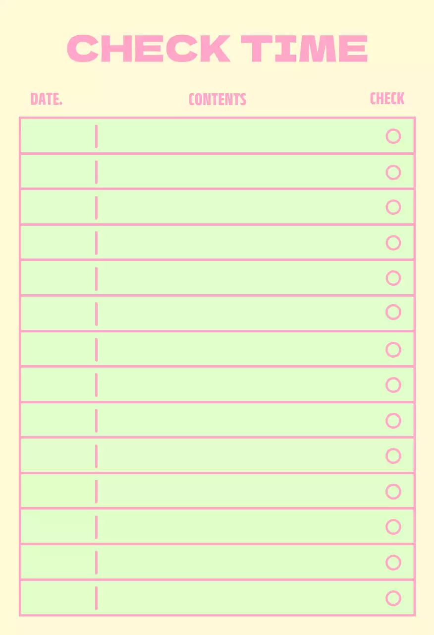 핑크 아기자기한 목표 스티커 엽서