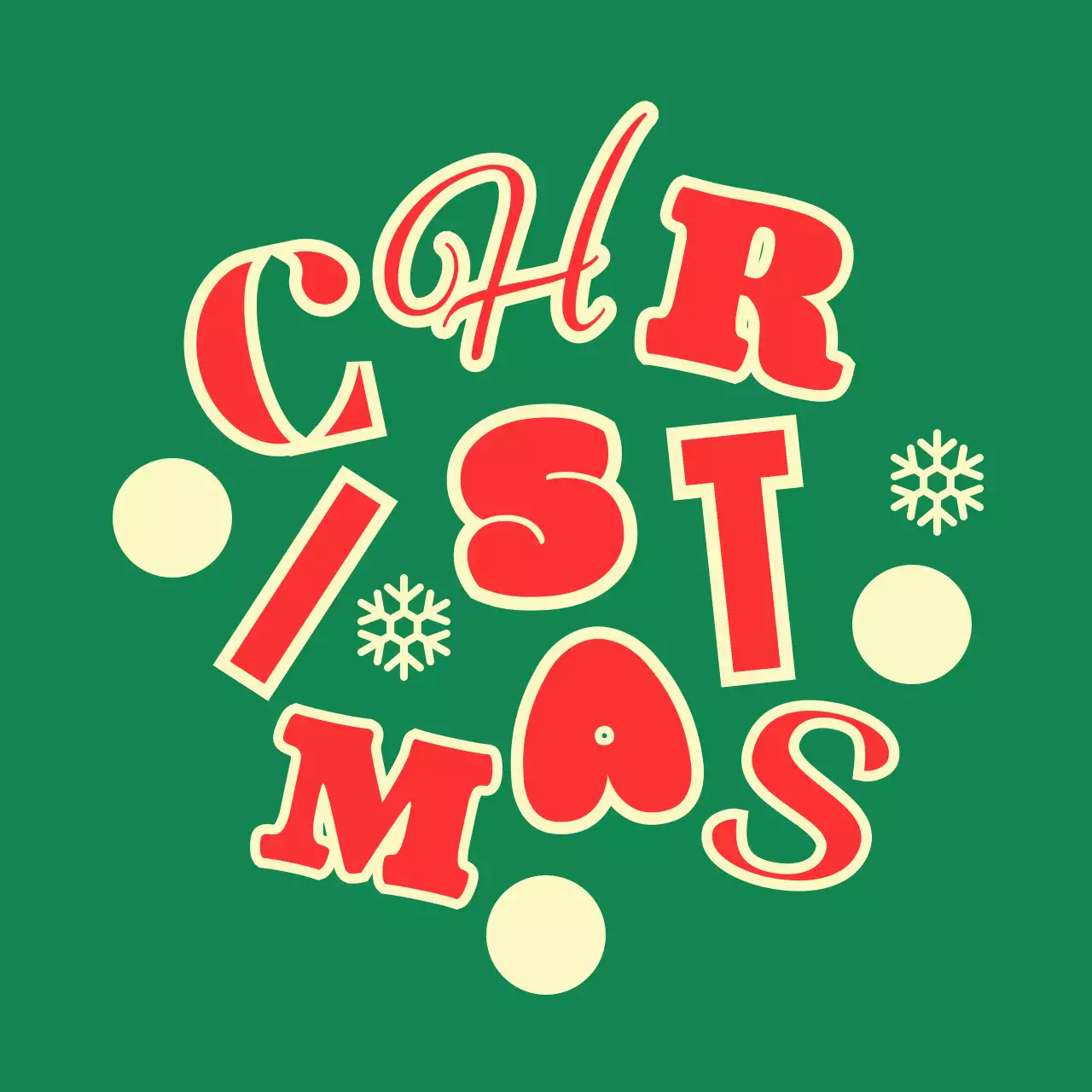 초록 팝 크리스마스 카드