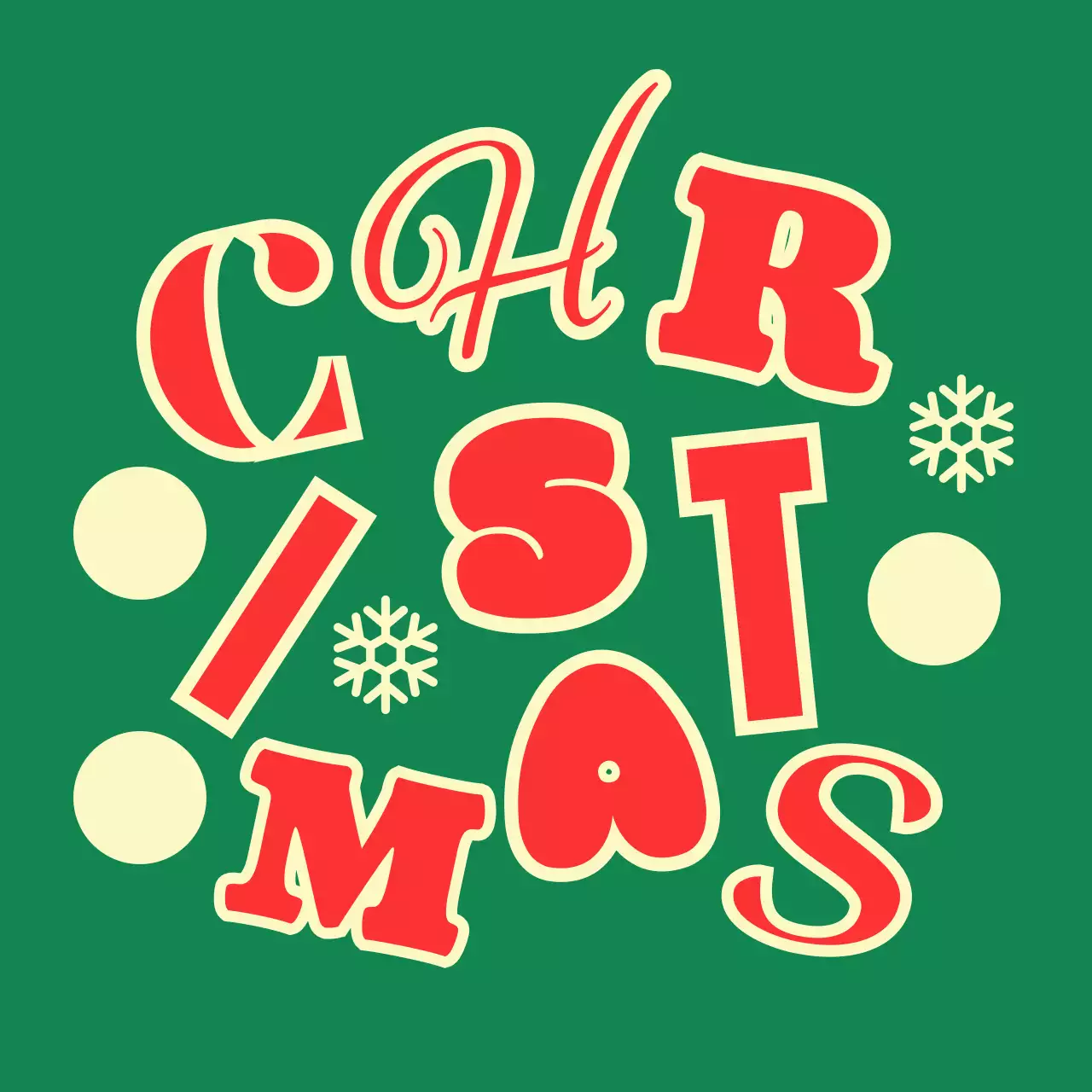 초록 팝 크리스마스 카드