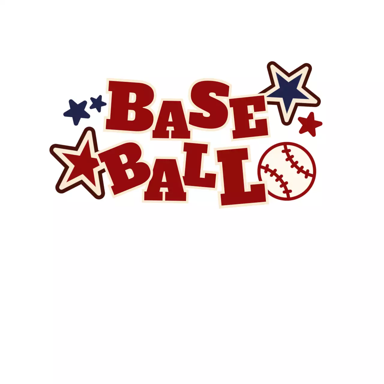 빨강 레트로 스포츠 로고 티셔츠