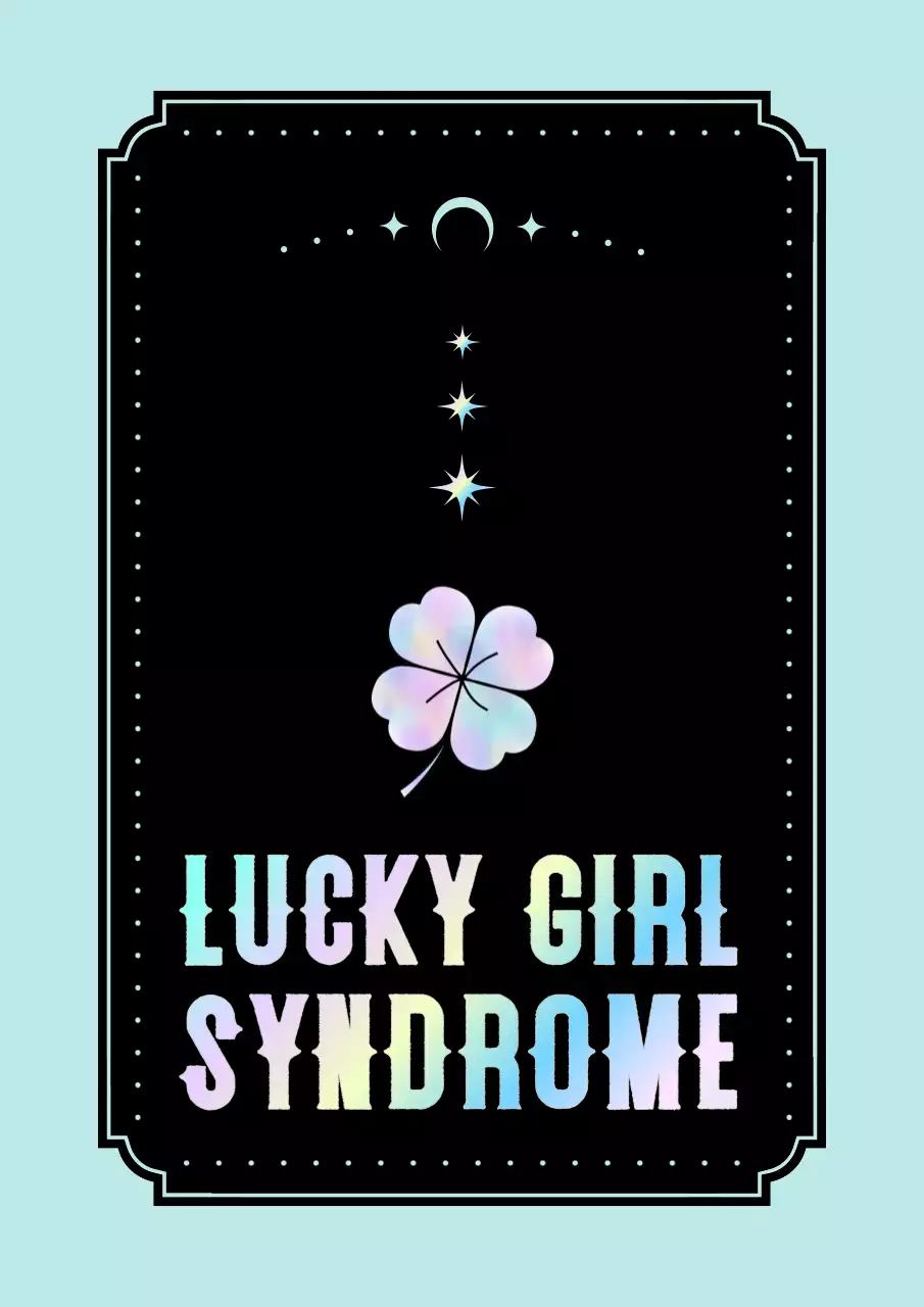 네온 사이버 행운 포스터