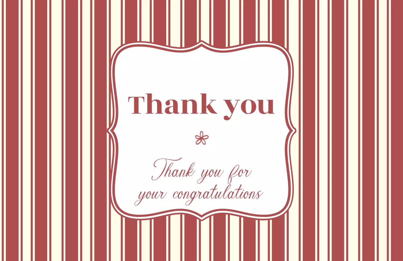 빨강 클래식 감사 편지