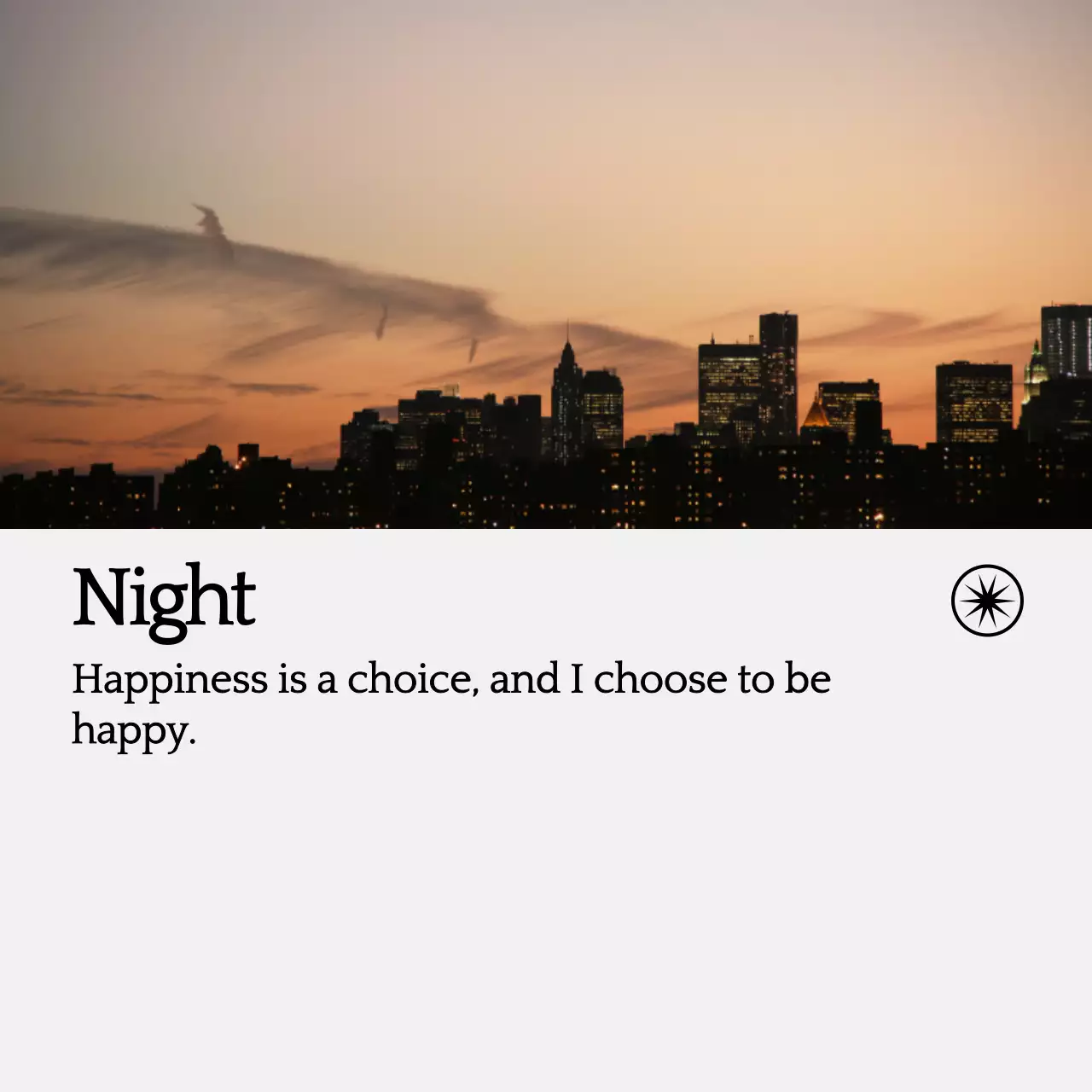 풍경사진과 감성적인 글이 있는 문구 메모