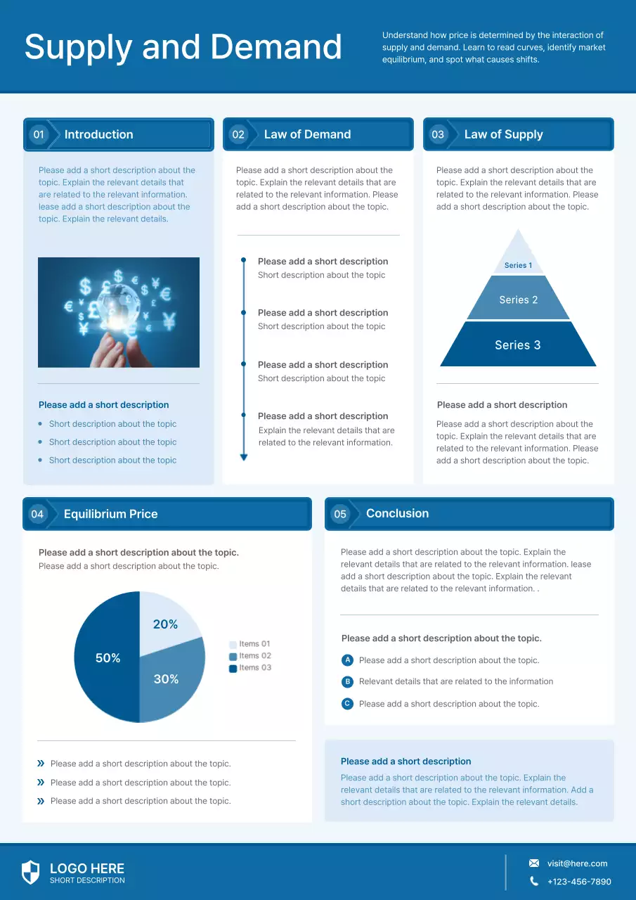 Blue Modern Research Poster