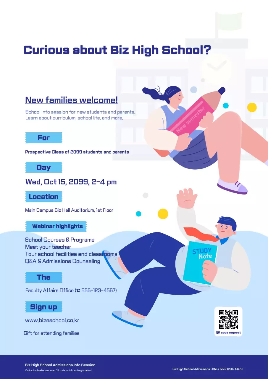 Hướng dẫn buổi thông tin tuyển sinh Blue Baby