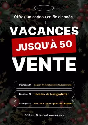 Promotion de fin d'année Black Simple