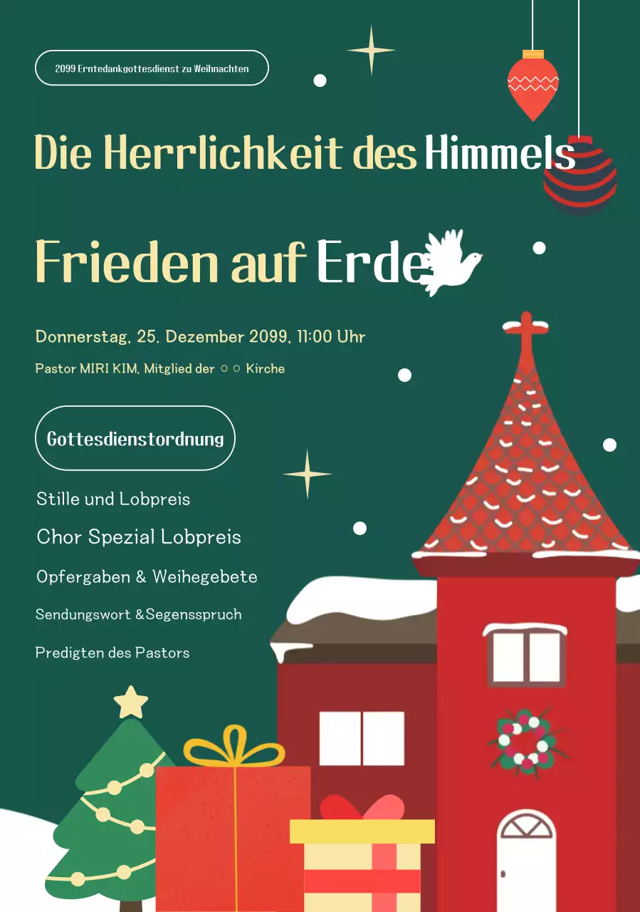 Leitfaden zum Green Classic Weihnachtsgottesdienst