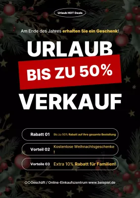 Black Simple Jahresendaktion