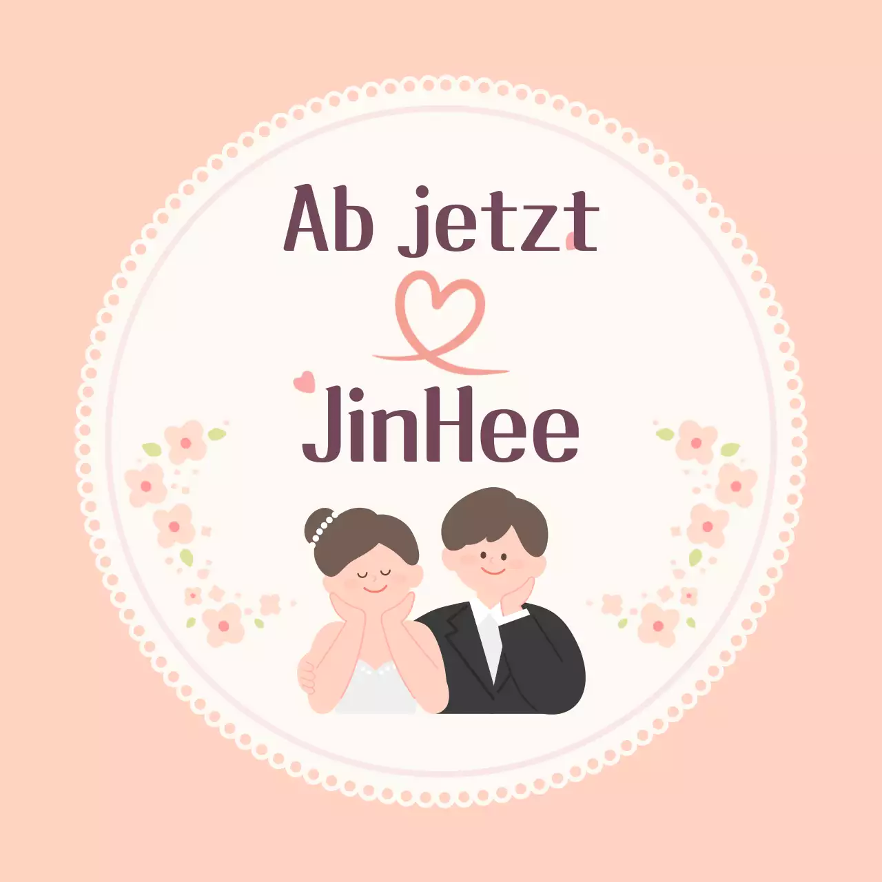 Rosa Baby-Hochzeitseinladung