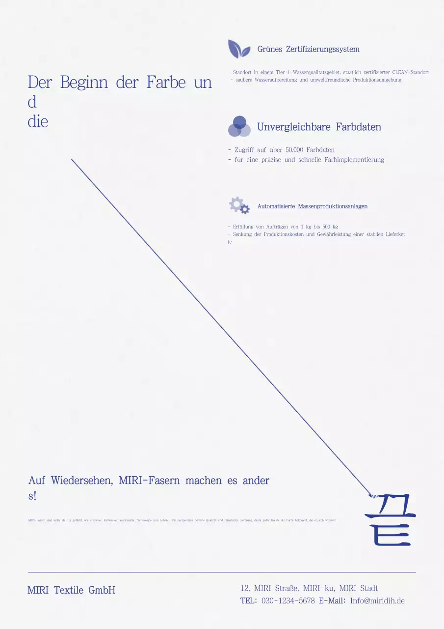 Weiße moderne Textilwerbung