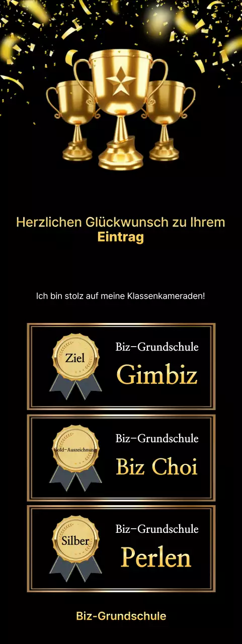 Gold Advanced Award-Zertifikat