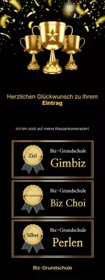 Gold Advanced Award-Zertifikat