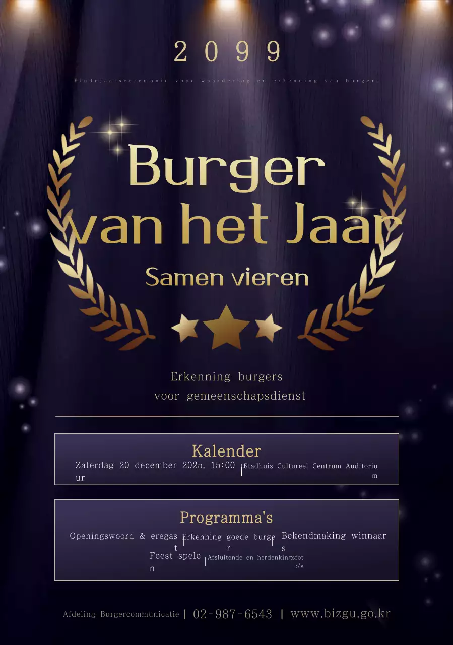 Blue Premium Gratitude Evenementengids