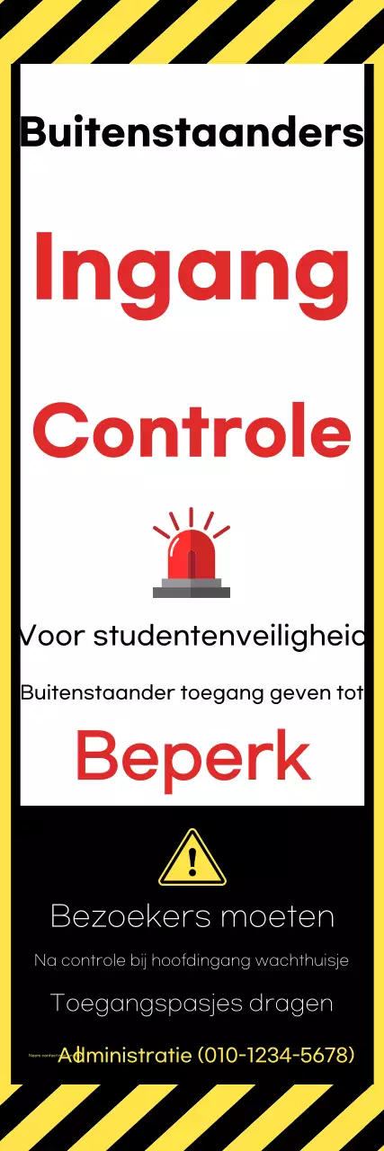 Veiligheidsrichtlijnen voor geel contrast