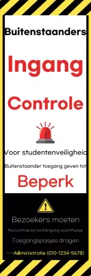 Veiligheidsrichtlijnen voor geel contrast