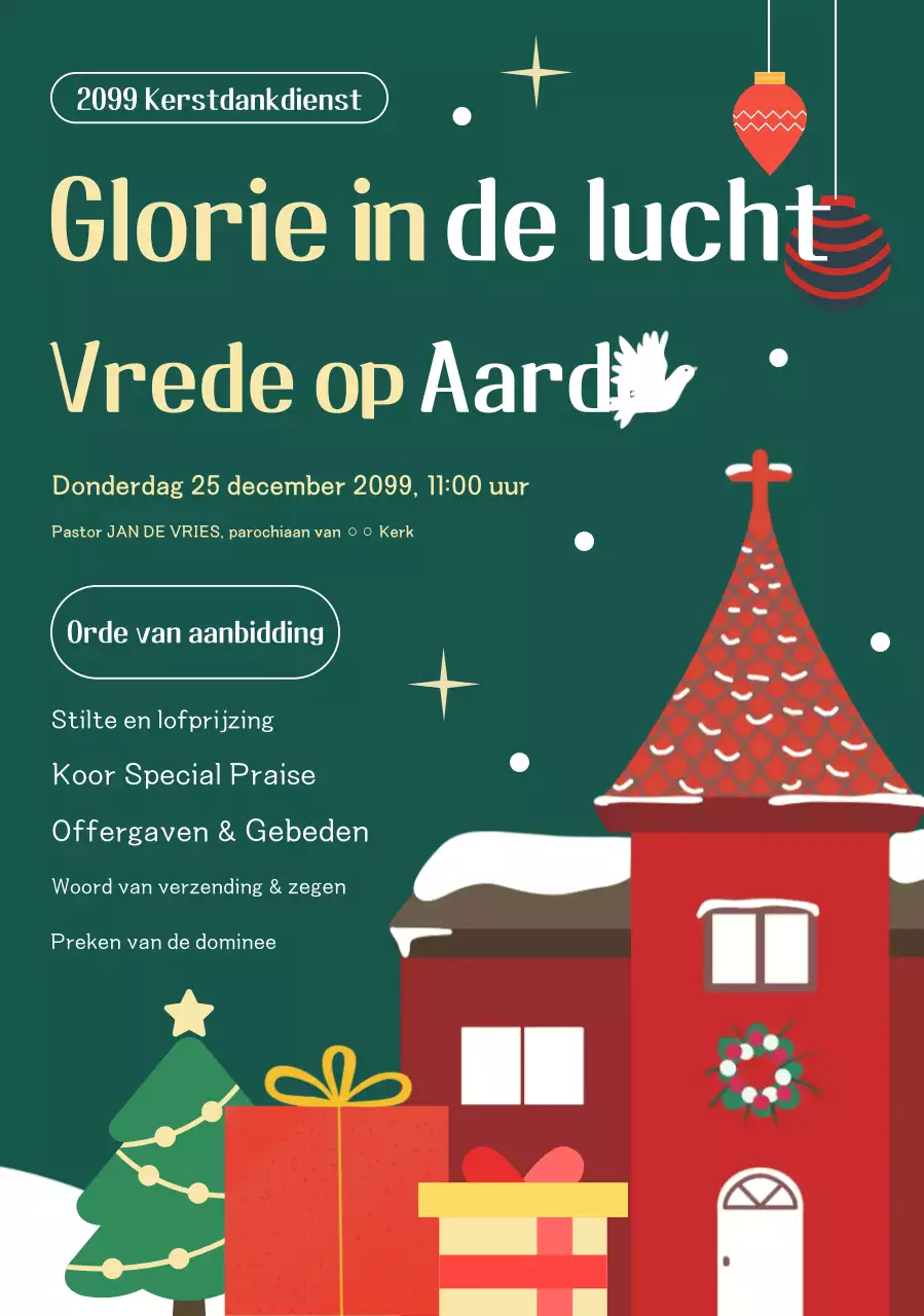 Groene Klassieke Kerstdienstgids