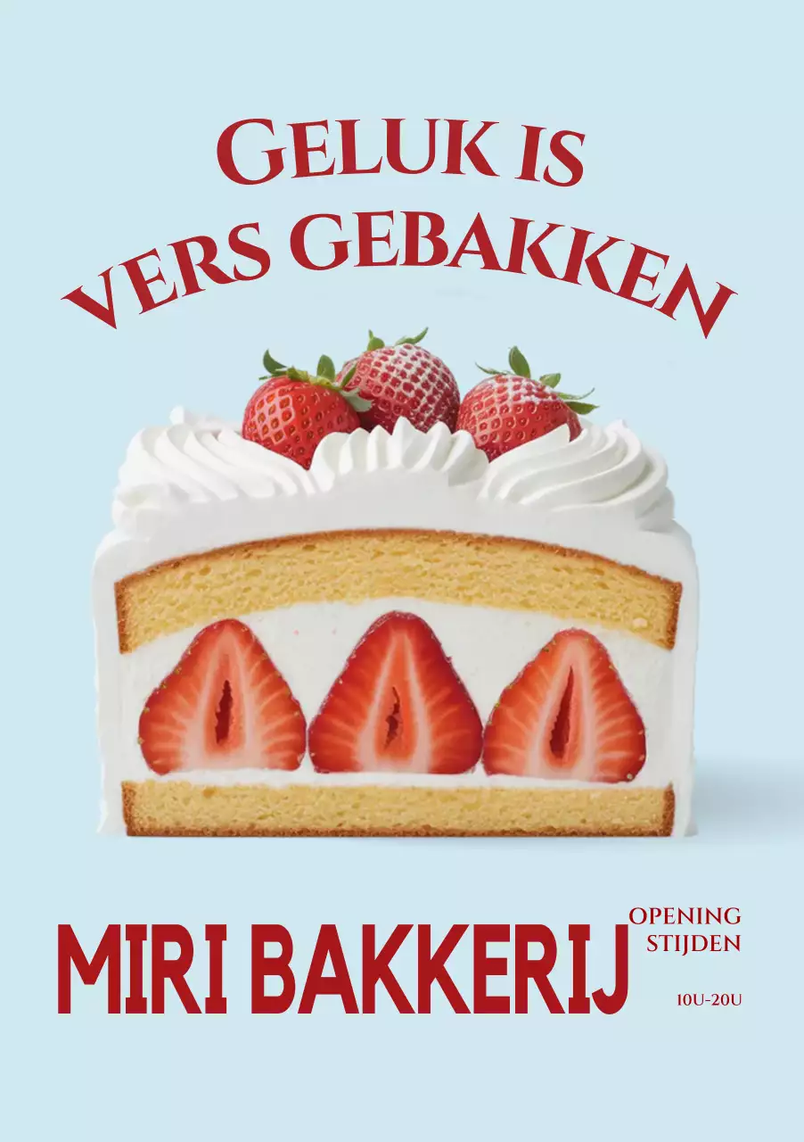 Advertentie voor Sky Blue Modern Bakery