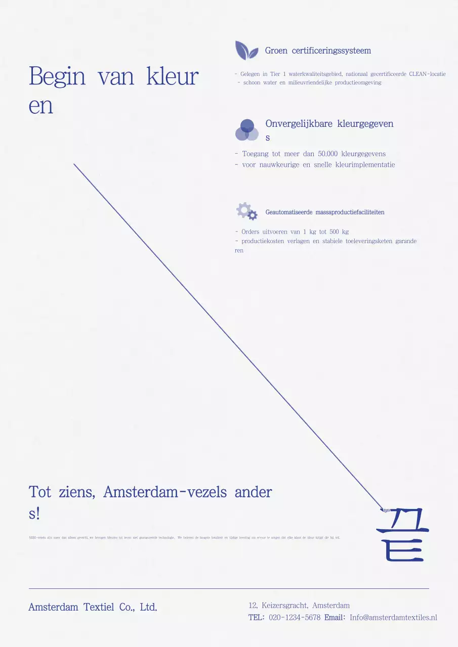 Witte moderne textielpromotie