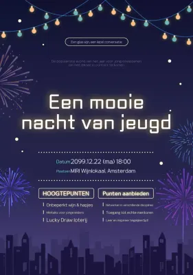 Navy Modern Jeugd Evenement