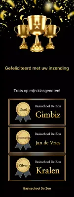 Certificaat van de Gold Advanced Award