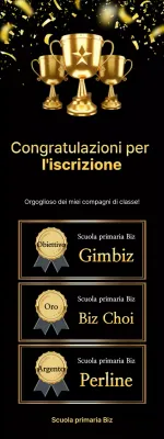 Certificato di premio avanzato Gold