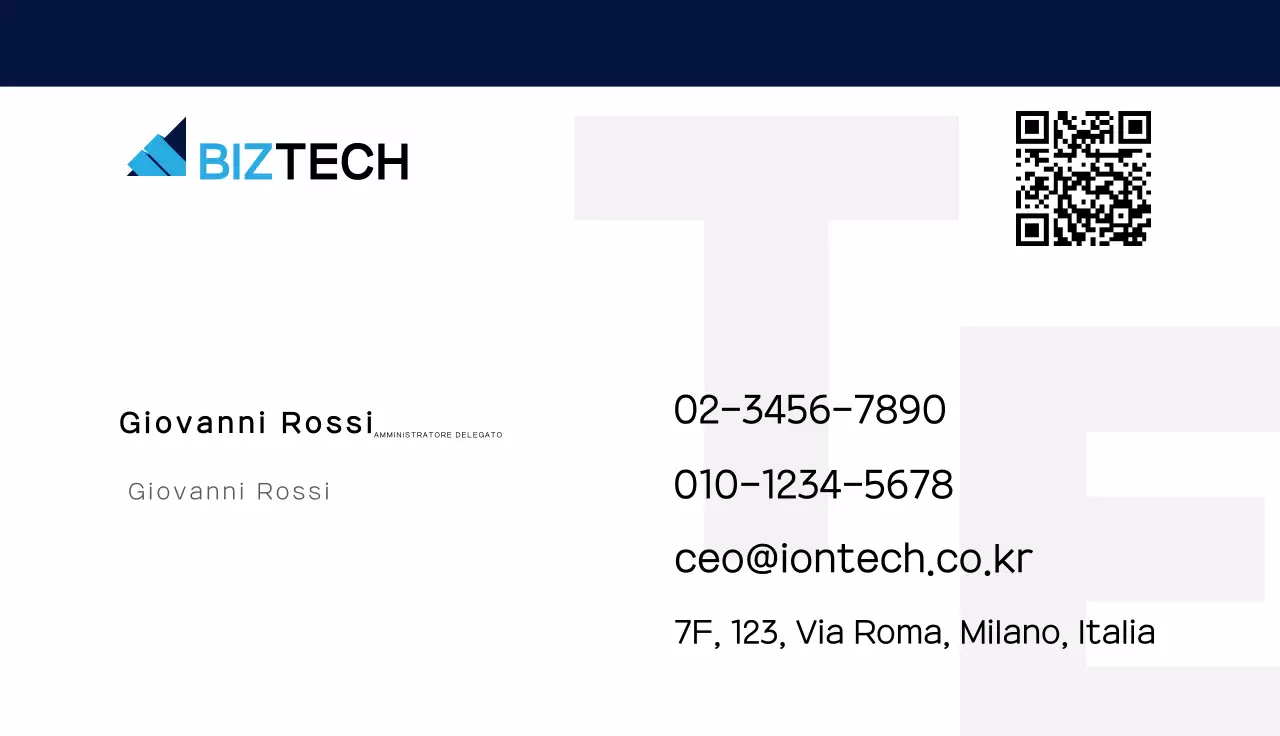 Logo della tecnologia moderna blu navy