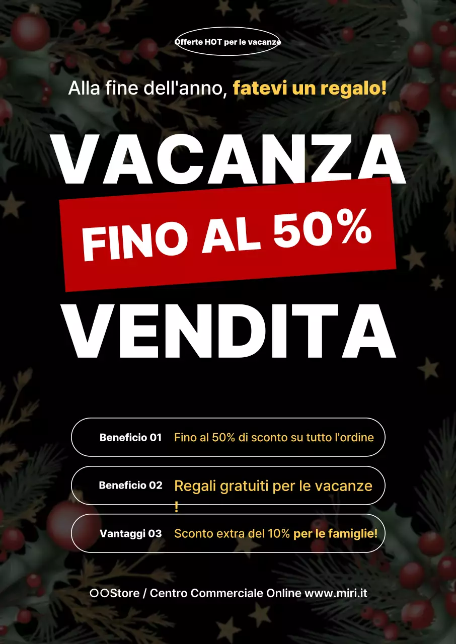 Promozione di fine anno Black Simple