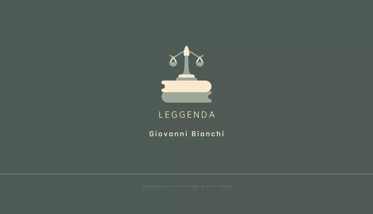 Biglietto da visita con logo semplice color cachi