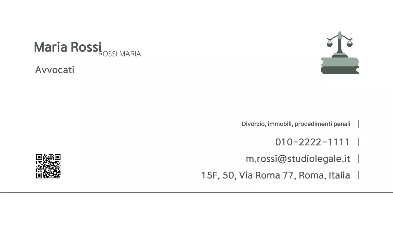 Biglietto da visita con logo semplice color cachi