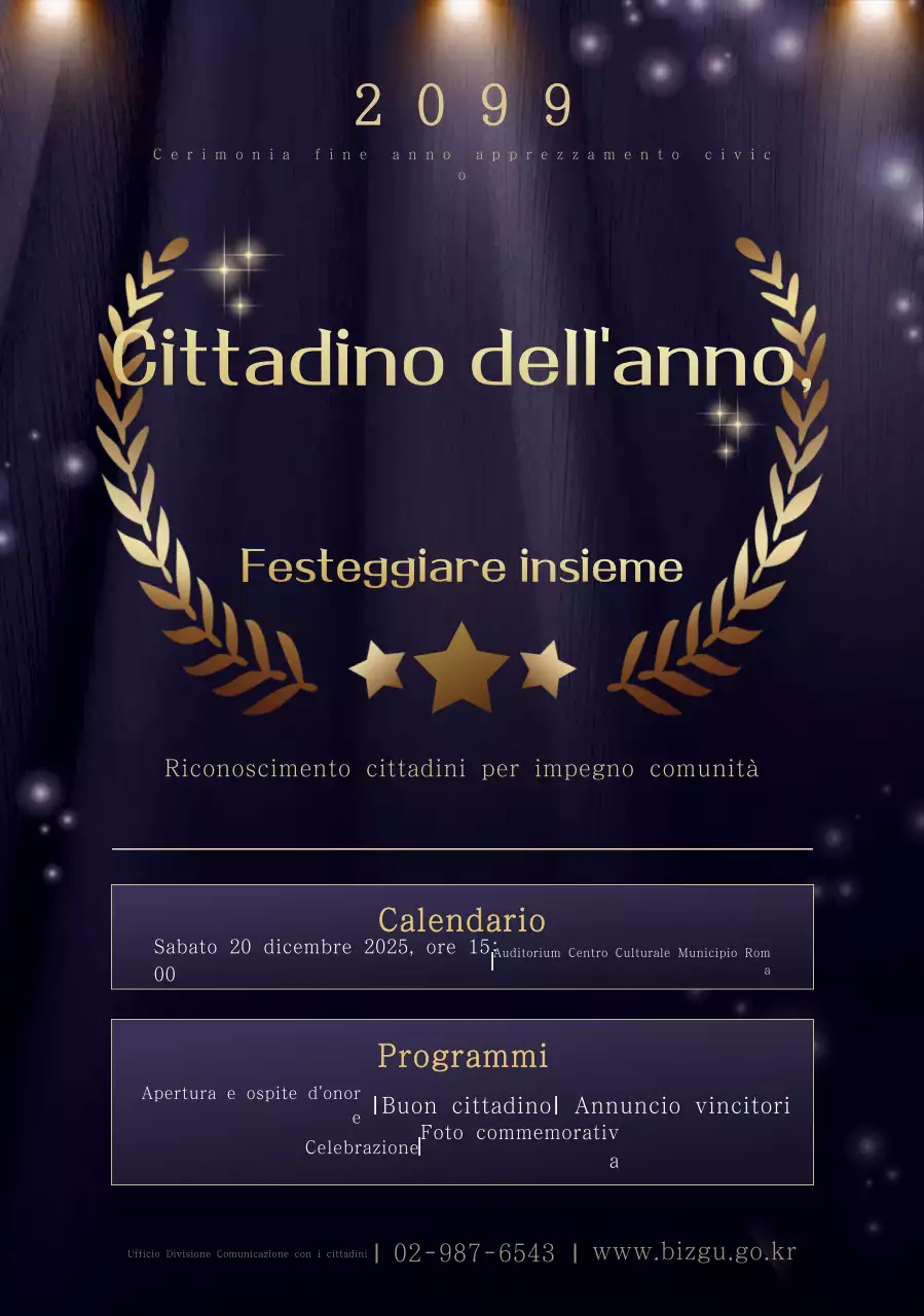 Guida all'evento di gratitudine Blue Premium