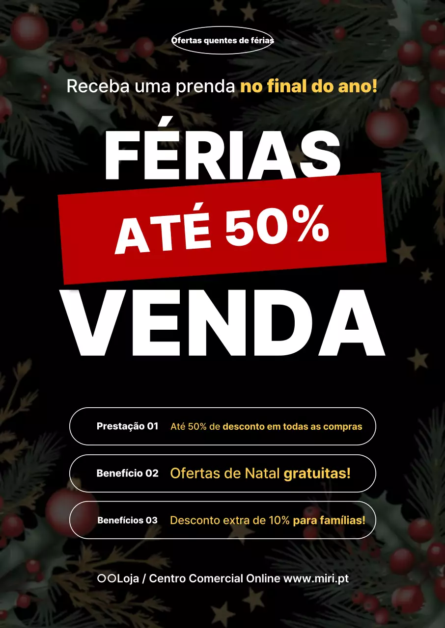Promoção de fim de ano Black Simple