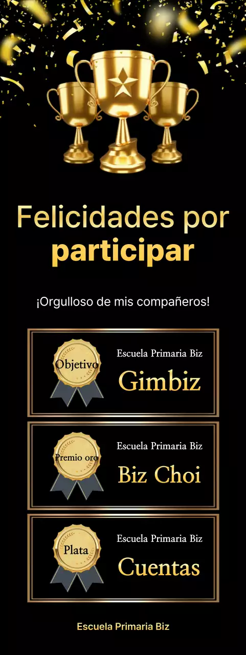 Certificado de Premio Avanzado de Oro