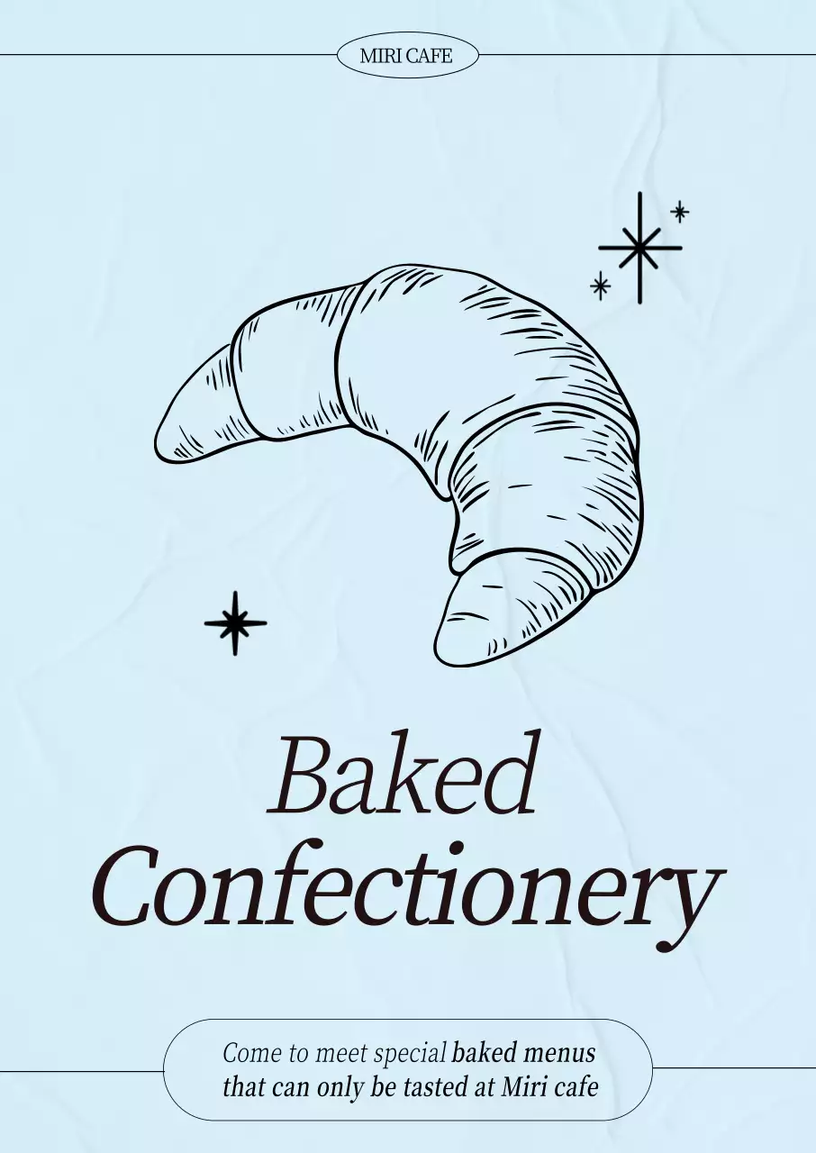 Quảng cáo Sky Blue Simple Bakery