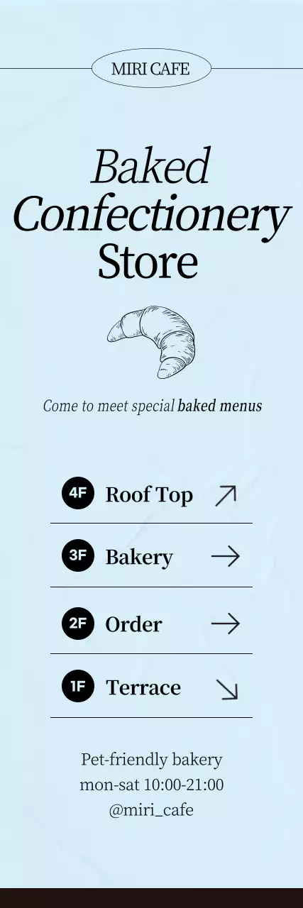 Guia de Padaria Simples Sky Blue